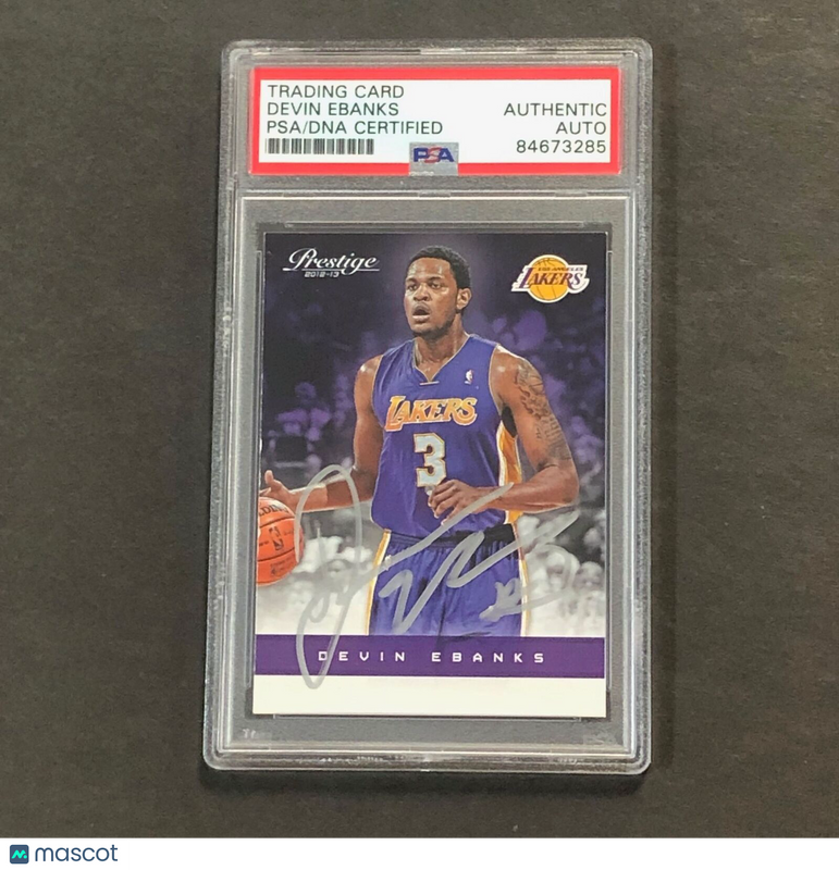 2012-13 Panini Prestige #42 Devin Ebanks Signed AUTO PSA Slabbed Lakers