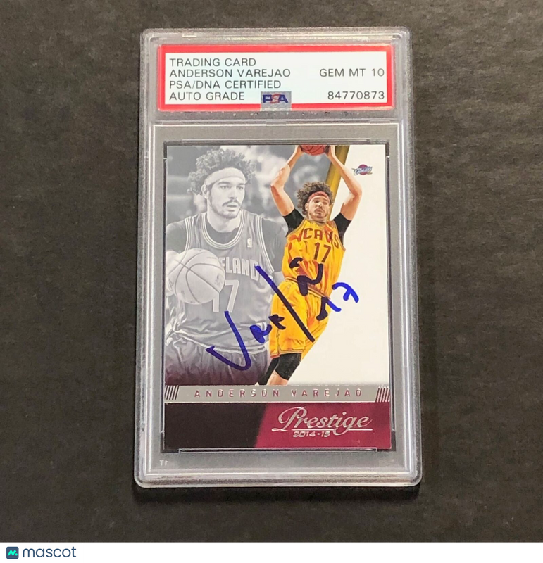 2014-15 Panini Prestige #64 Anderson Varejao Signed Card AUTO PSA Slabbed Cavali