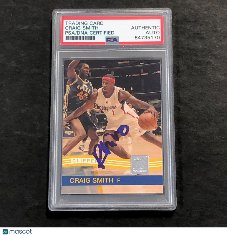 2010 Panini #200 Craig Smith Signed Card AUTO PSA Slabbed RC Clippers