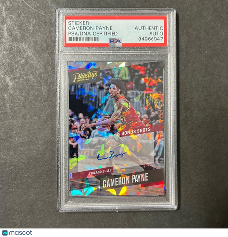 2017-18 Panini Prestige #29 CAMERON PAYNE Signed Card AUTO Grade PSA Slabbed