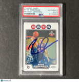 2008 Topps Chrome #200 Ryan Anderson Signed Card AUTO PSA Slabbed Nets