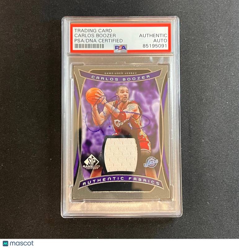 2003-04 Upperdeck #AF-CA Carlos Boozer Signed Card AUTO PSA Slabbed