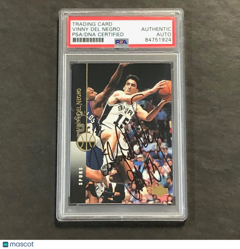 1993-94 Upper Deck #30 Vinny Del Negro Signed Card Auto PSA Slabbed