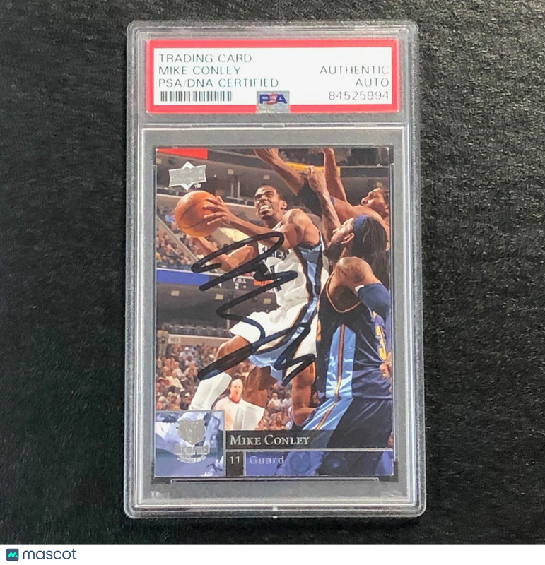 2009-10 Upper Deck #92 Mike Conley signed Auto Card PSA/DNA Slabbed Grizzlies