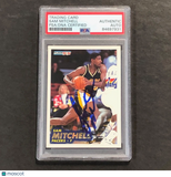 1993-94 Fleer #86 Sam Mitchell Signed Card AUTO PSA/DNA Slabbed Pacers