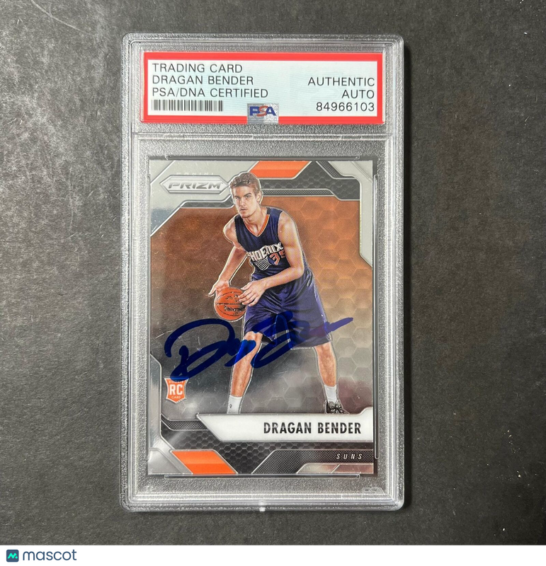 2016-17 Panini Prizm #242 Dragan Bender Signed Card AUTO PSA Slabbed RC Suns