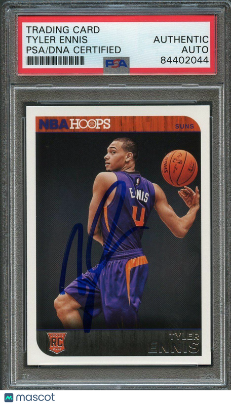 2014-15 NBA Hoops #276 Tyler Ennis Signed Rookie Card AUTO PSA Slabbed RC Suns
