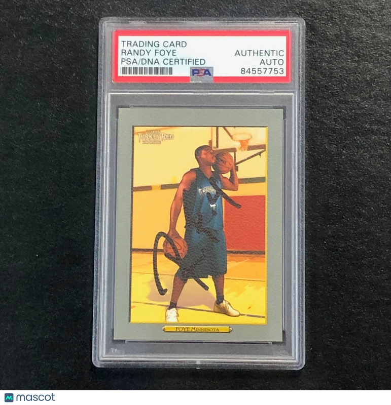 2006-07 Topps Turkey Red #222 Randy Foye  Signed Card Auto PSA Slabbed Timbervolves