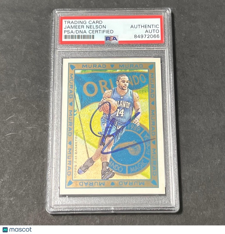 2009 Topps Murad Basektball #102 JAMEER NELSON Signed Card AUTO PSA Slabbed Magi