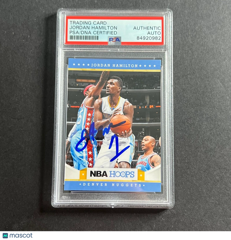 2012-13 Panini NBA Hoops #245 Jordan Hamilton Signed AUTO PSA Slabbed Nuggets