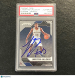 2016-17 Panini Prizm #200 Langston Galloway Signed Card AUTO PSA Slabbed Pelican
