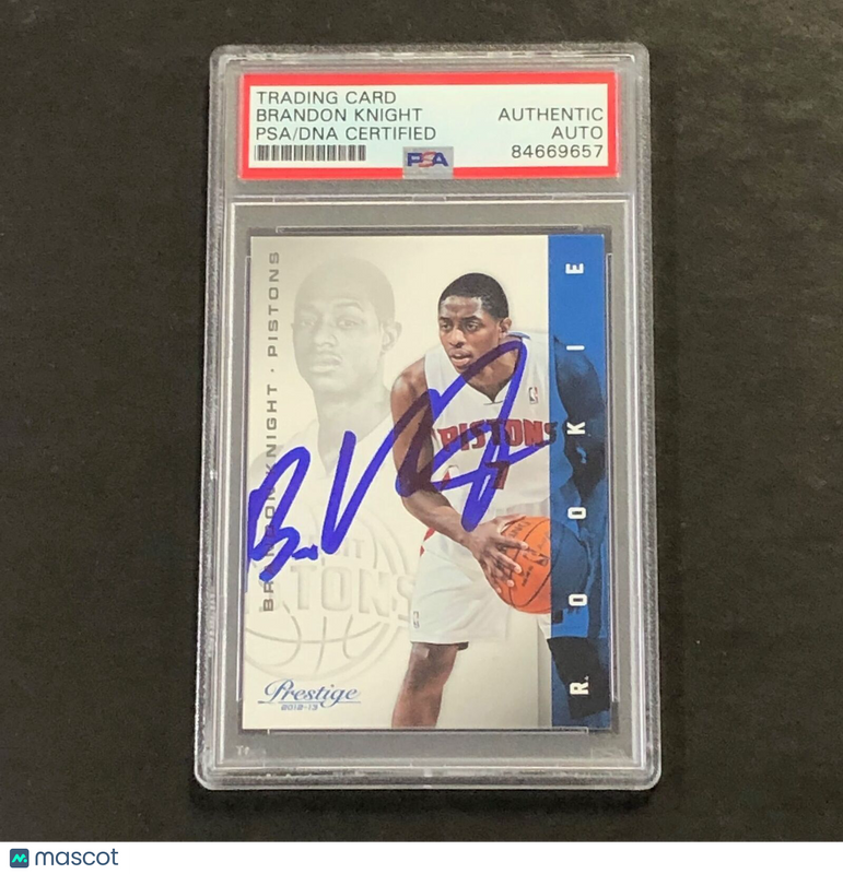 2012-13 Panini Prestige #153 Brandon Knight Signed Card AUTO PSA Slabbed Pistons