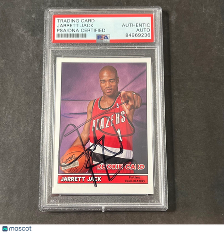 2005 Topps Bazooka #168 Jarrett Jack Signed Card AUTO PSA Slabbed Blazers