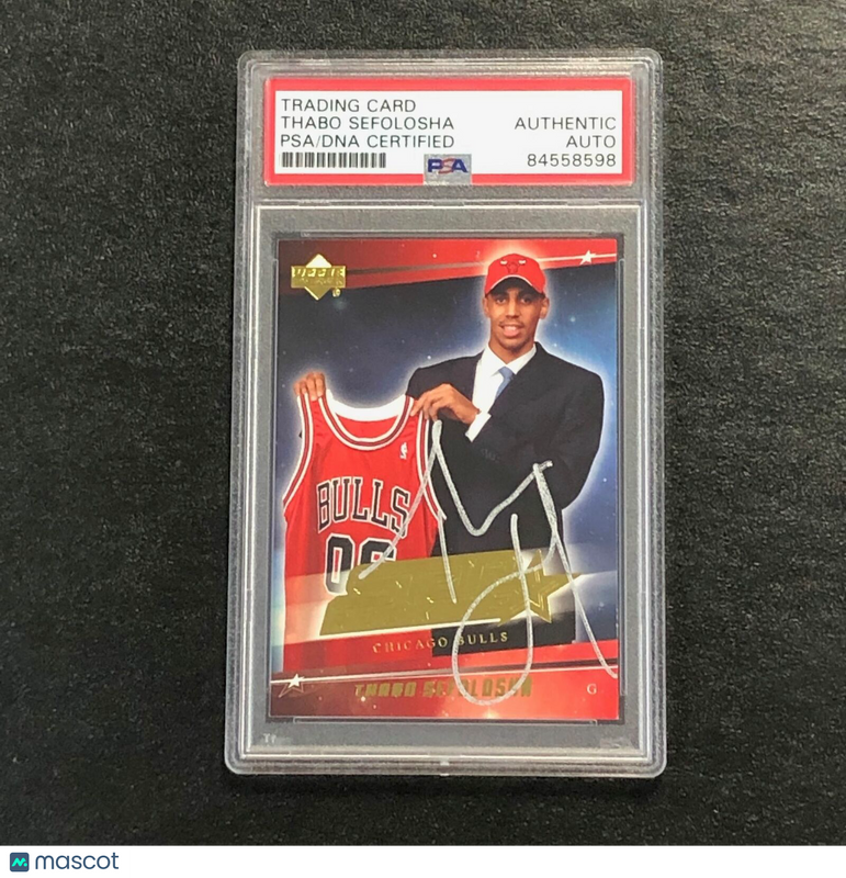 2006-07 Upper Deck Star Rookie #213 Thabo Sefolosha Signed Card Auto PSA/DNA Sla