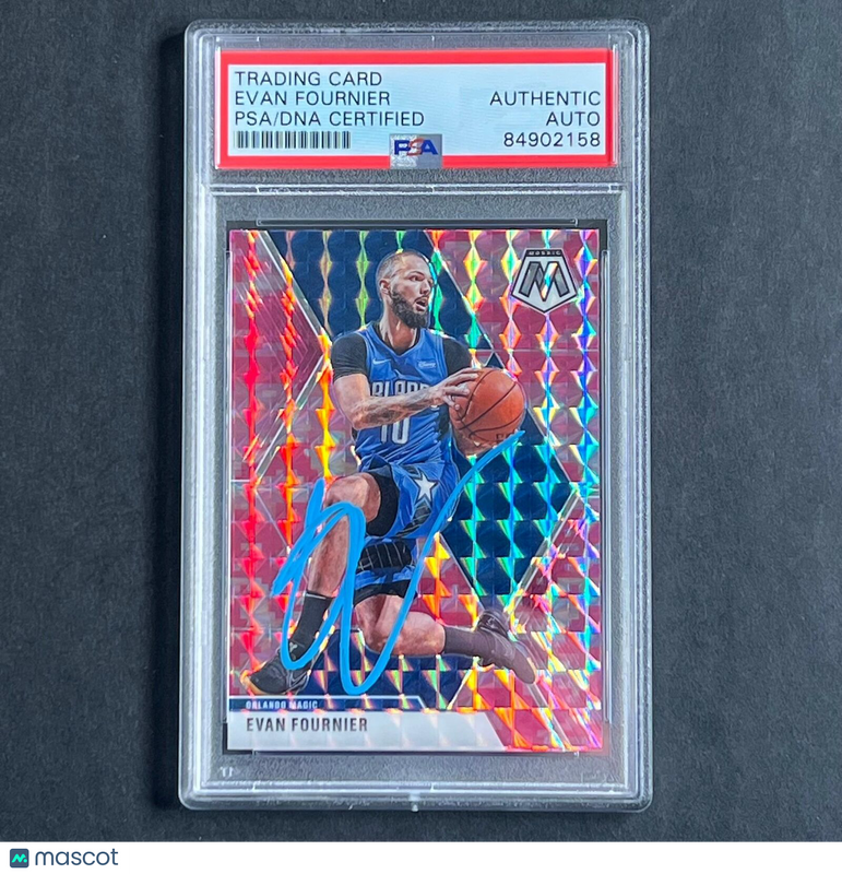 2019-20 Panini Mosaic #2 EVAN FOURNIER Signed Card AUTO PSA Slabbed Magic