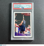 2009-10 Topps Basketball #302 Kosta Koufos signed Card Auto PSA Slabbed Jazz