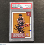 2015-16 NBA Hoops #300 Justice Winslow Signed Card PSA/DNA Slabbed RC Heat