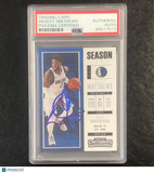 2017-18 Contenders Season Ticket #75 Wesley Matthews Signed Card AUTO PSA Slabbe