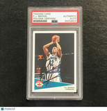 2001-02 Fleer Shoebox Collection #108 PJ BROWN Signed AUTO PSA Slabbed Hornets