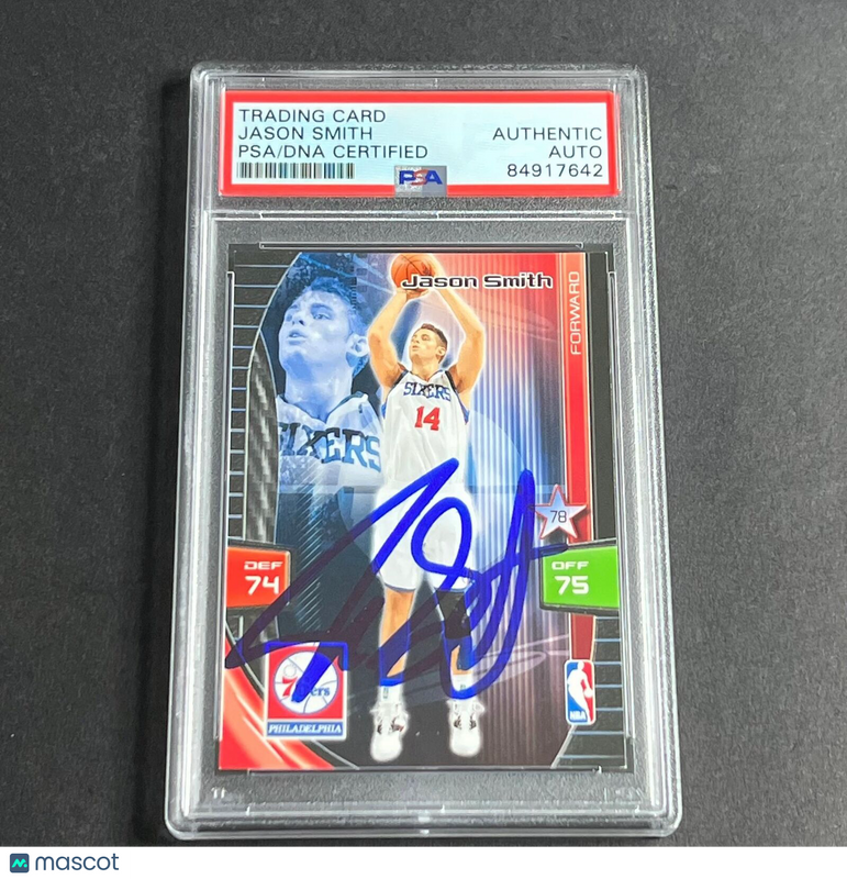 2009-10 Panini Adrenalyn Jason Smith Signed Card AUTO PSA Slabbed 76ers