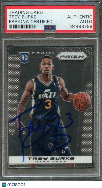2013-14 Panini Prizm #282 Trey Burke Signed Card AUTO PSA Slabbed RC Jazz