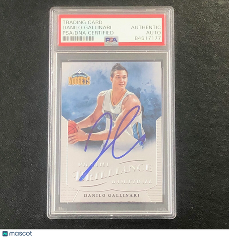 2012-13 Panini Brilliance #58 Danilo Gallinari Signed AUTO PSA Slabbed Nuggets