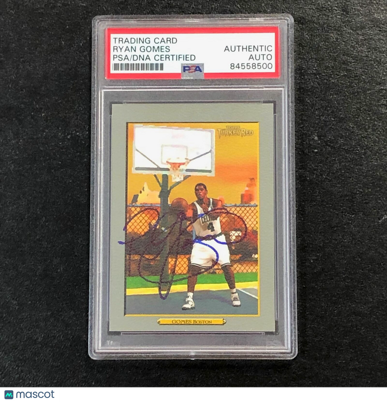 2006-07 Topps Turkey Red #172 Ryan Gomes Signed Card AUTO PSA Slabbed Celtics