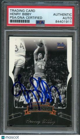 2006-07 Press Pass Legends #60 Henry Bibby Signed AUTO PSA/DNA UCLA