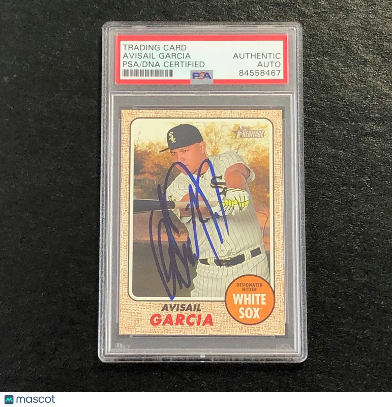 2017 Topps Heritage #217 Avisail Garcia Signed Card PSA Slabbed Auto White Sox