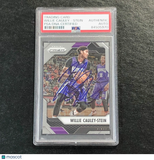 2016-17 Panini Prizm #117 Willie Cauley-Stein Signed Card AUTO PSA Slabbed Kings