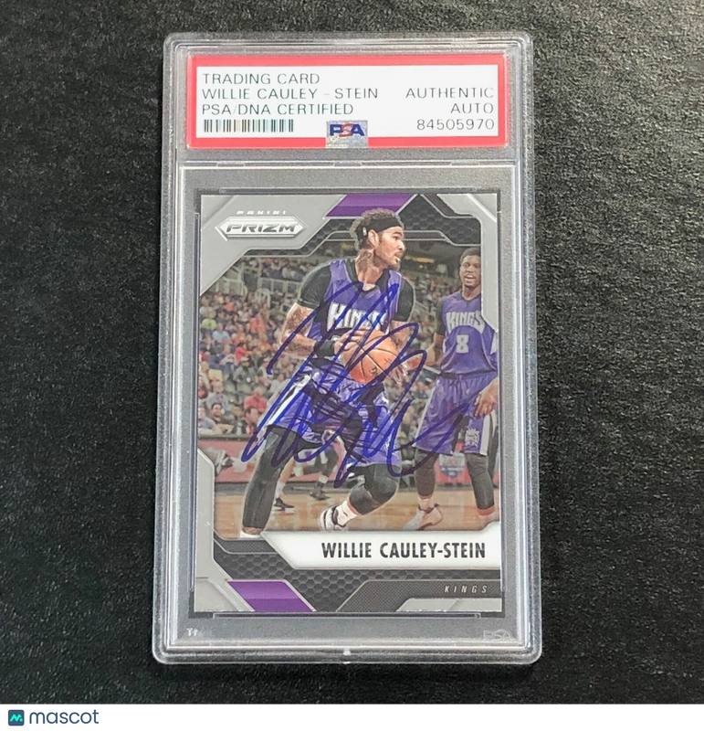 2016-17 Panini Prizm #117 Willie Cauley-Stein Signed Card AUTO PSA Slabbed Kings