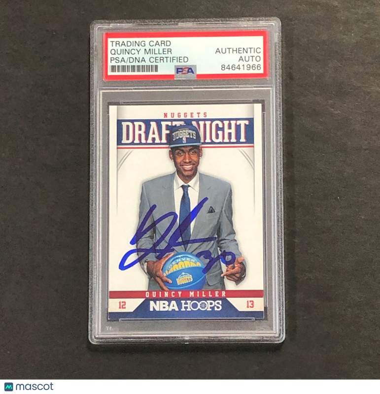 2012-13 Panini NBA Hoops #20 Quincy Miller Signed AUTO PSA Slabbed Nuggets