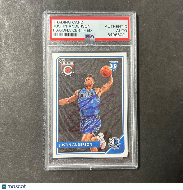 2015-16 Panini Complete #282 Justin Anderson Signed Card AUTO PSA Slabbed RC Mav