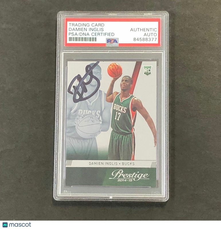 2014-15 Panini Prestige #186 DAMIEN INGLIS Signed Card AUTO PSA Slabbed RC Bucks