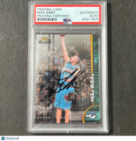 1997-98 Topps Finest #227 Mike Bibby Signed Card Auto PSA Slabbed Grizzlies