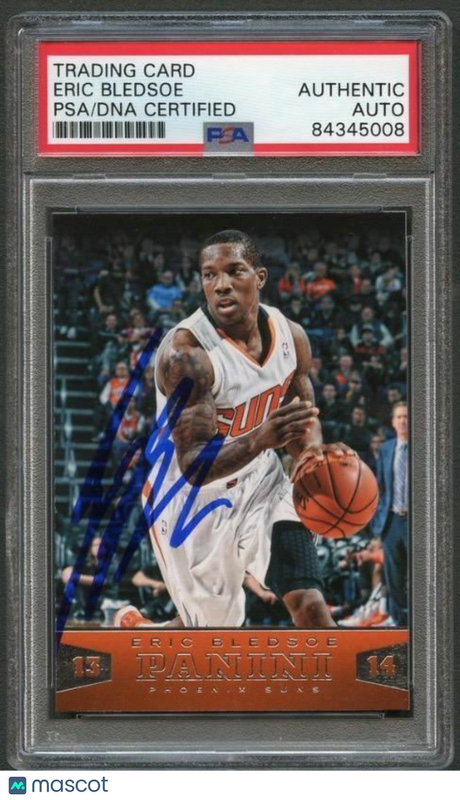 2013-14 Panini Basketball #18 Eric Bledsoe Signed Card AUTO PSA Slabbed
