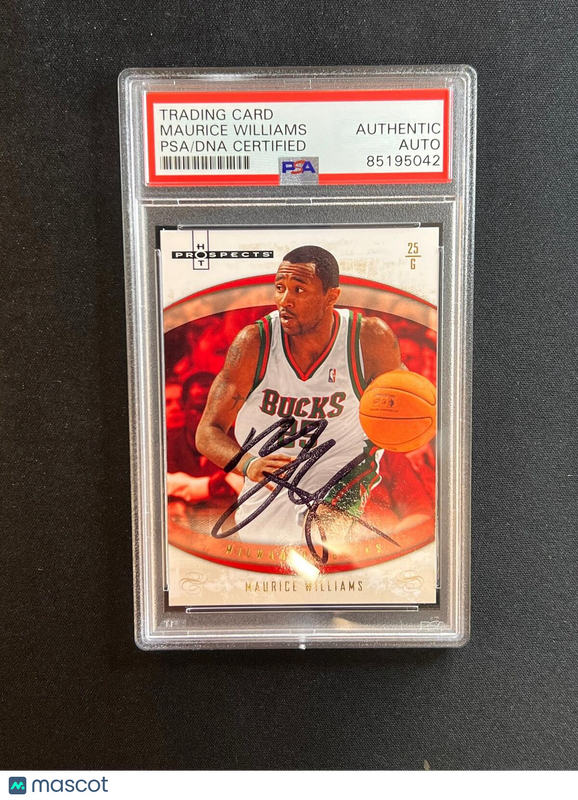 2007-08 Fleer Hot Prospects #44 Maurice Mo Williams Signed Card AUTO PSA Slabbed