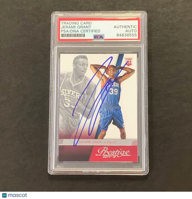 2014-15 Panini Prestige #194 Jerami Grant Signed Card AUTO PSA Slabbed RC 76ers