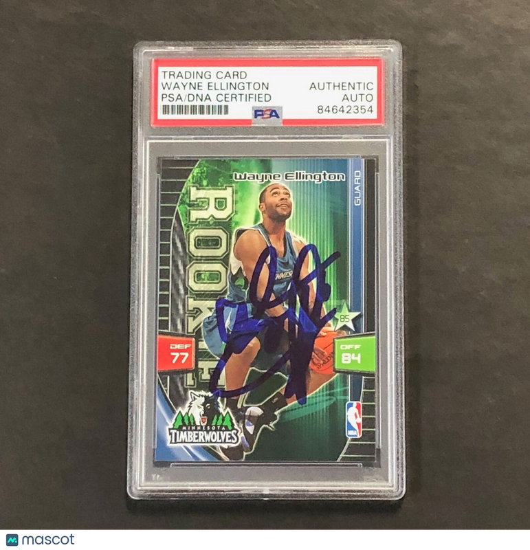 2009-10 Panini Adrenalyn XL WAYNE ELLINGTON Signed Card AUTO PSA Slabbed Timberw