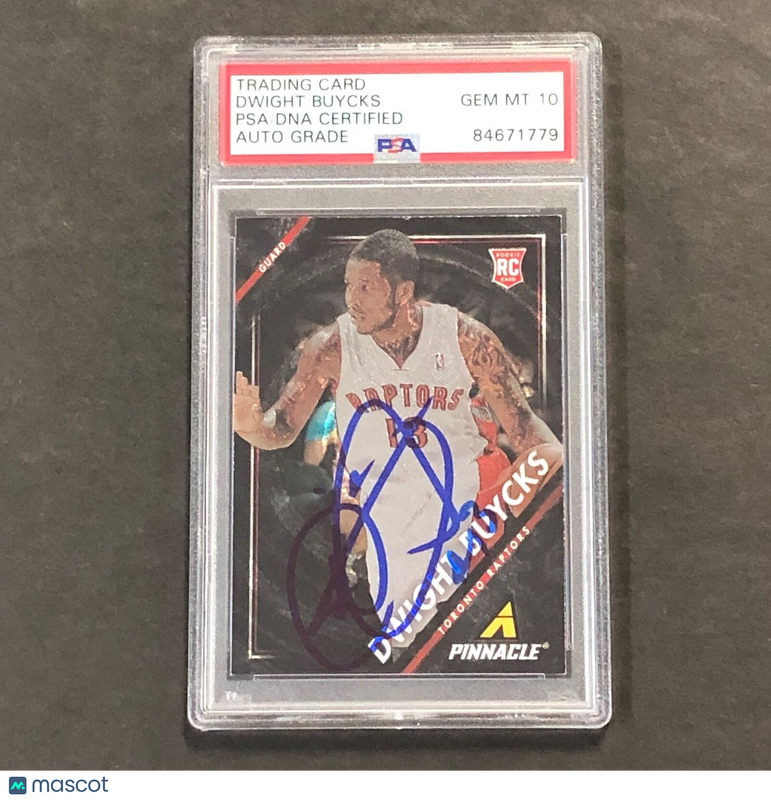 2013-14 Panini Pinnacle #14 Dwight Buycks Signed Card AUTO 10 PSA Slabbed Raptor