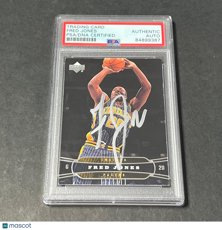 2004 Upper Deck #72 FRED JONES Signed Card AUTO PSA/DNA Slabbed Pacers
