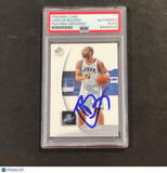 2005-06 Upper Deck SP Authentic #86 Carlos Boozer Signed Card PSA Slabbed Jazz