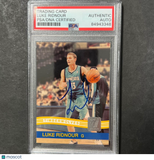 2010 Panini Donruss #123 Luke Ridnour Signed Card AUTO PSA Slabbed Timberwolves