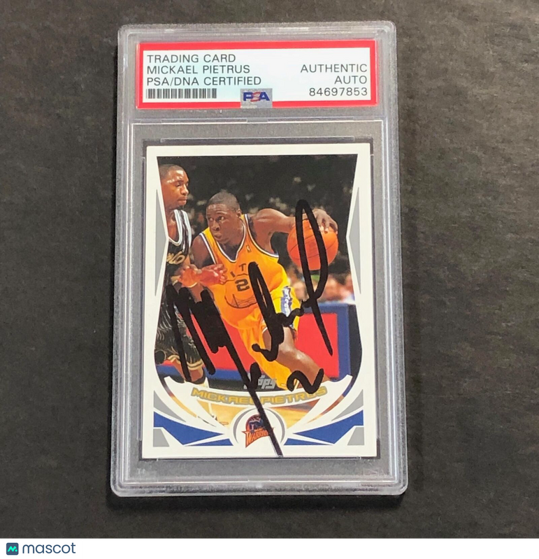 2004-05 Topps #147 Mickael Pietrus Signed Card AUTO PSA Slabbed