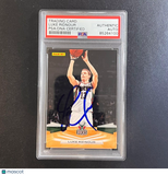 2009-10 Panini #101 Luke Ridnour Signed Card AUTO PSA Slabbed Bucks