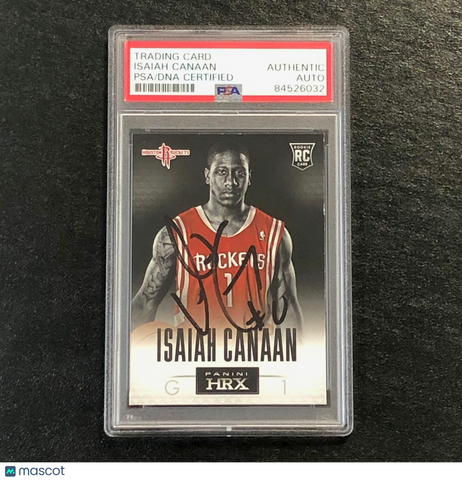 2013-14 Panini HRX #9 ISAIAH CANAAN Signed Card AUTO PSA Slabbed RC Rockets