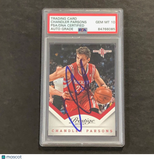 2013-14 Panini Prestige #113 Chandler Parsons Signed Card AUTO 10 PSA/DNA Slabbe