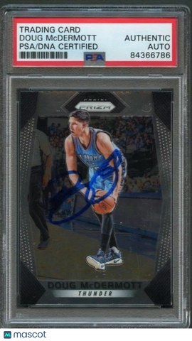 2017-18 Panini Prizm #265 Doug McDermott Signed Card AUTO PSA Slabbed Thunder