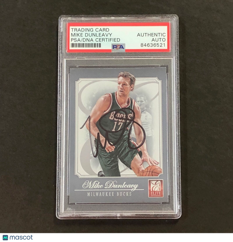 2012-13 Panini Elite #141 Mike Dunleavy Signed Card PSA/DNA Slabbed Bucks