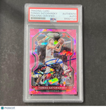 2020-21 Panini Prizm #183 Tomas Satoransky Signed Card Auto PSA Slabbed Bulls
